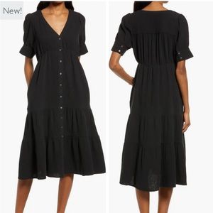 NWT Madewell Lightspun Button Midi Dress